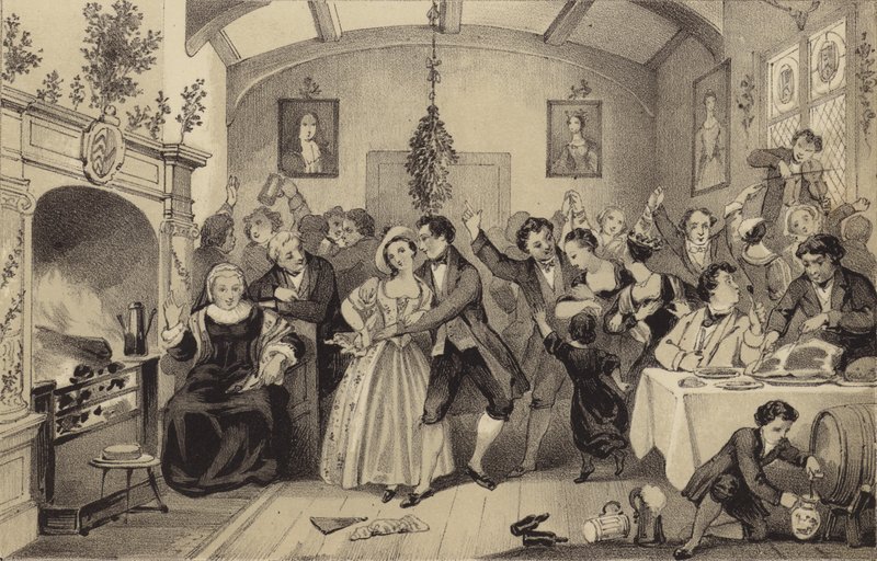 Gamla julfestligheter av James Stephanoff