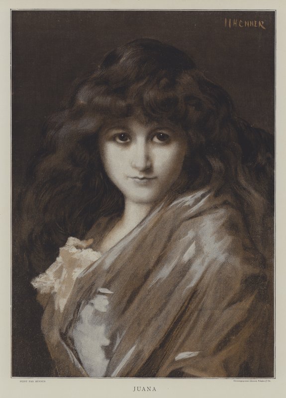 Juana av after Jean Jacques Henner