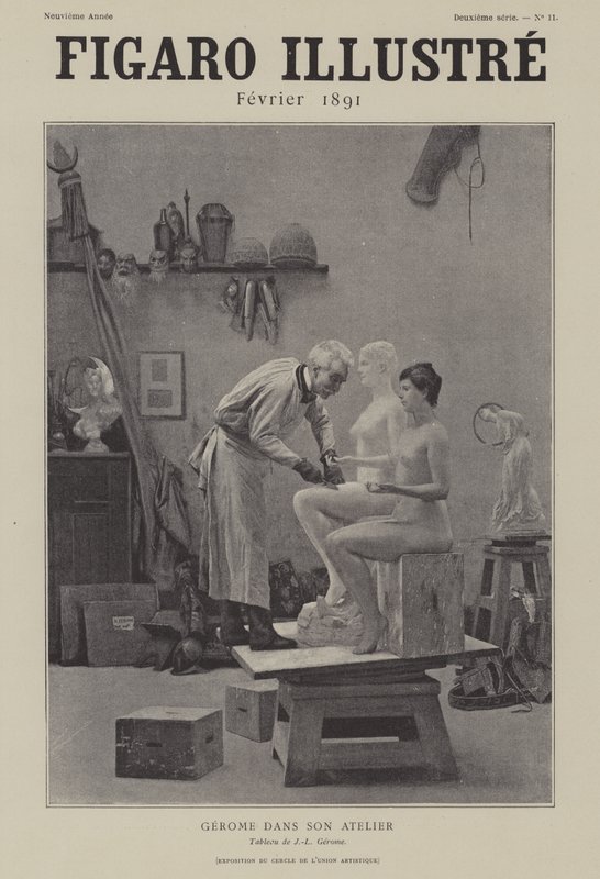 Gerome i sin studio av after Jean Leon Gerome