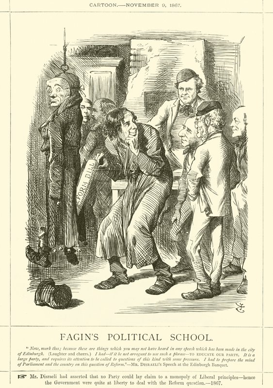 Fagins politiska skola av after John Tenniel