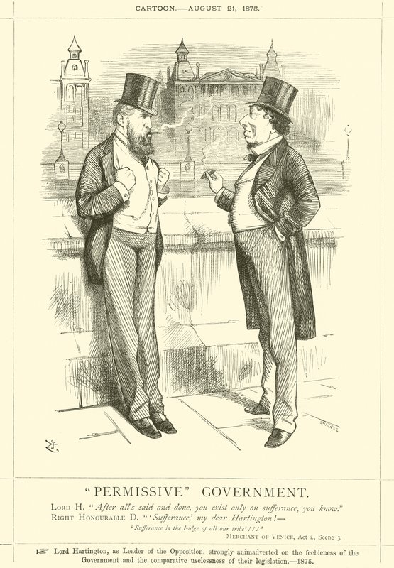 Tillåtande regering av after John Tenniel