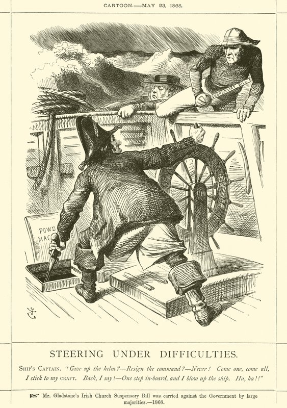 Styrning under svårigheter av after John Tenniel