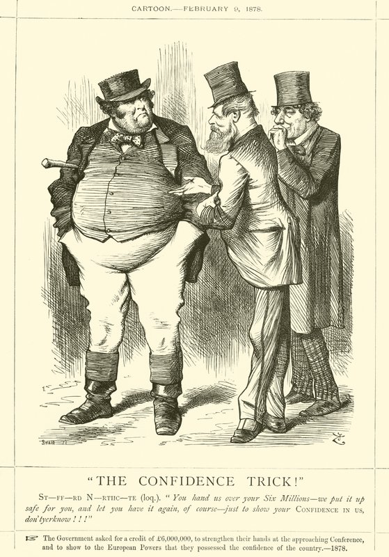 Förtroendetricket! av after John Tenniel