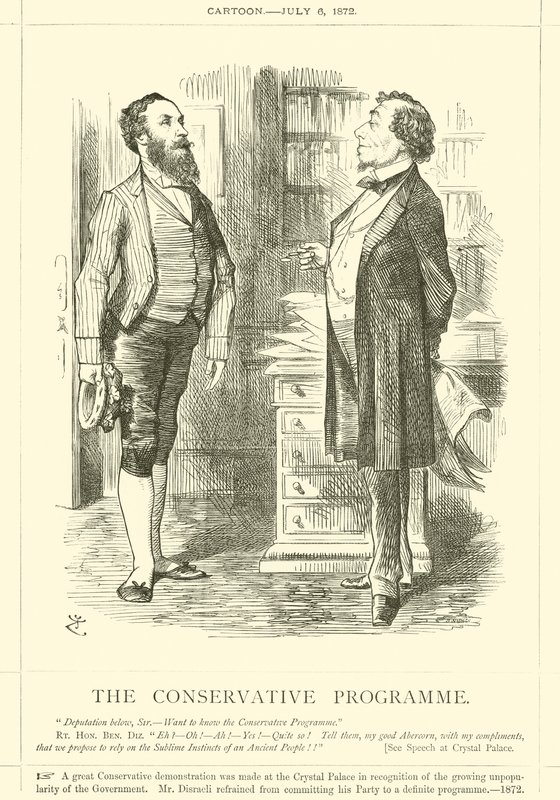 Det konservativa programmet av after John Tenniel