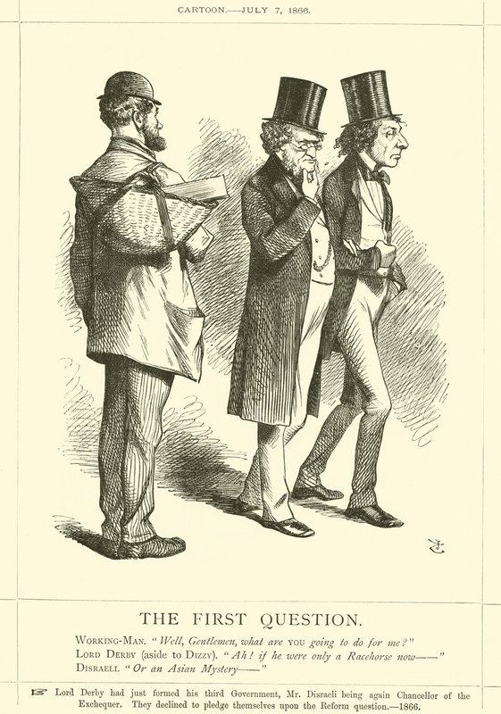 Första frågan av after John Tenniel