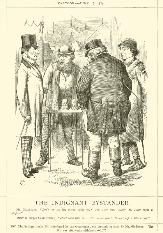 Den indignerade åskådaren av after John Tenniel