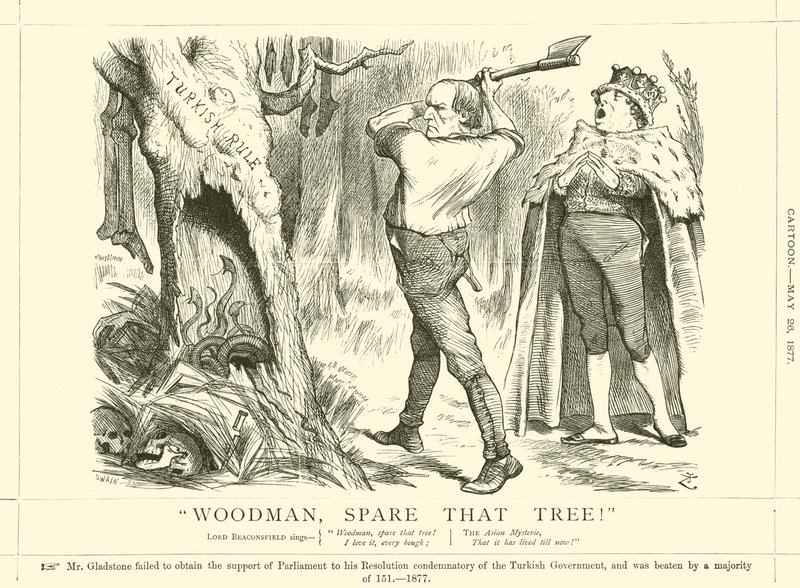 Woodman, skona det trädet! av after John Tenniel