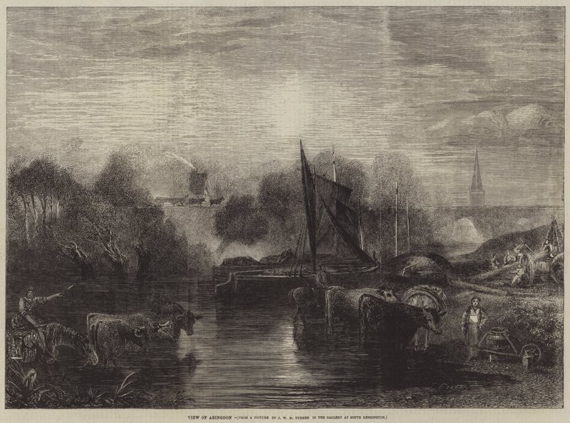View of Abingdon  av after Joseph Mallord William Turner