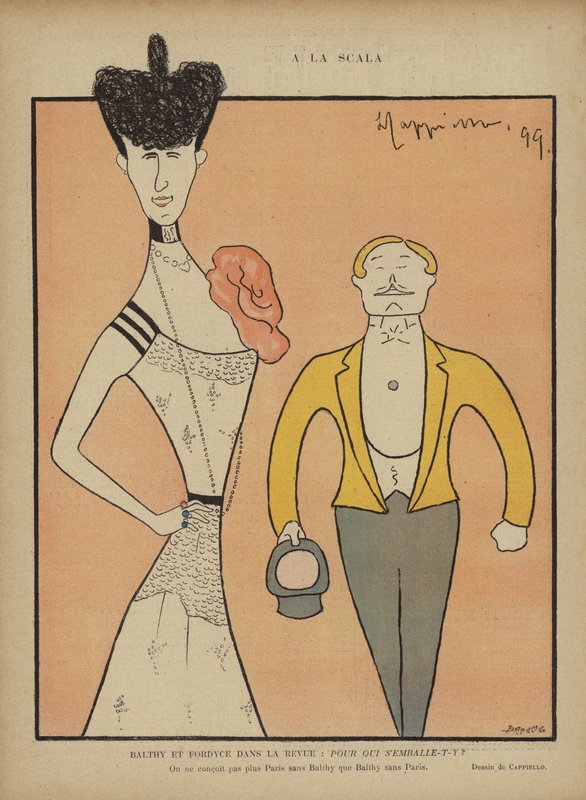 Balthy och Fordyce, Illustration för Le Rire av after Leonetto Cappiello