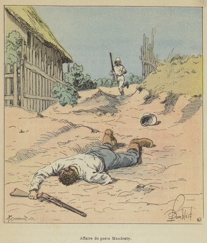 Mandraty postfodral av after Louis Charles Bombled