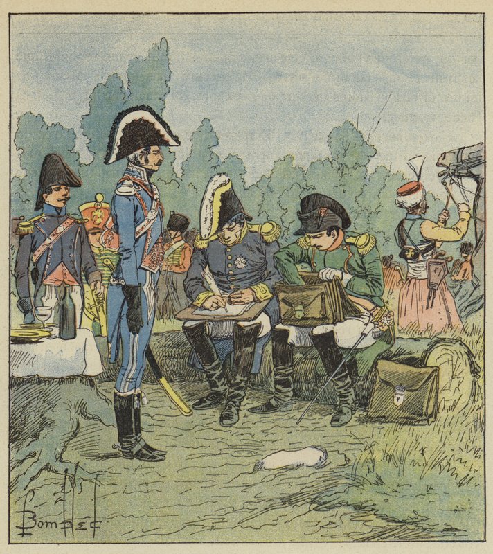 Berthier noterade det av after Louis Charles Bombled
