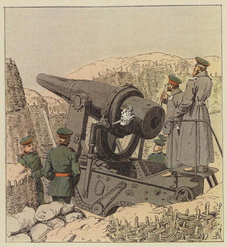 Rysk 9 tums sidopistol av after Louis Charles Bombled