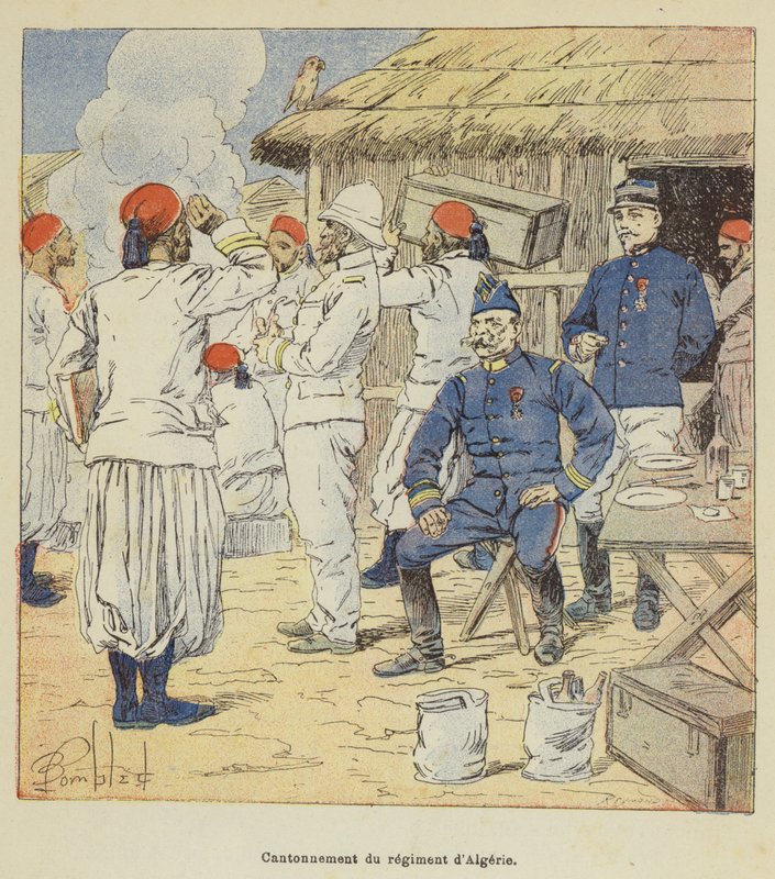 Kantonen av det algeriska regementet av after Louis Charles Bombled