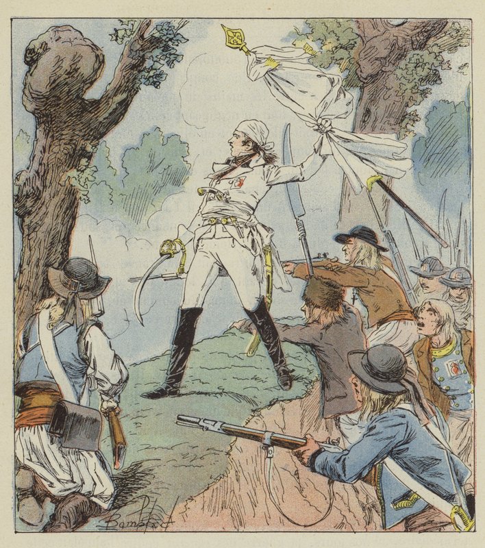 Charette är den verkliga hjälten i Vendée-kriget av after Louis Charles Bombled