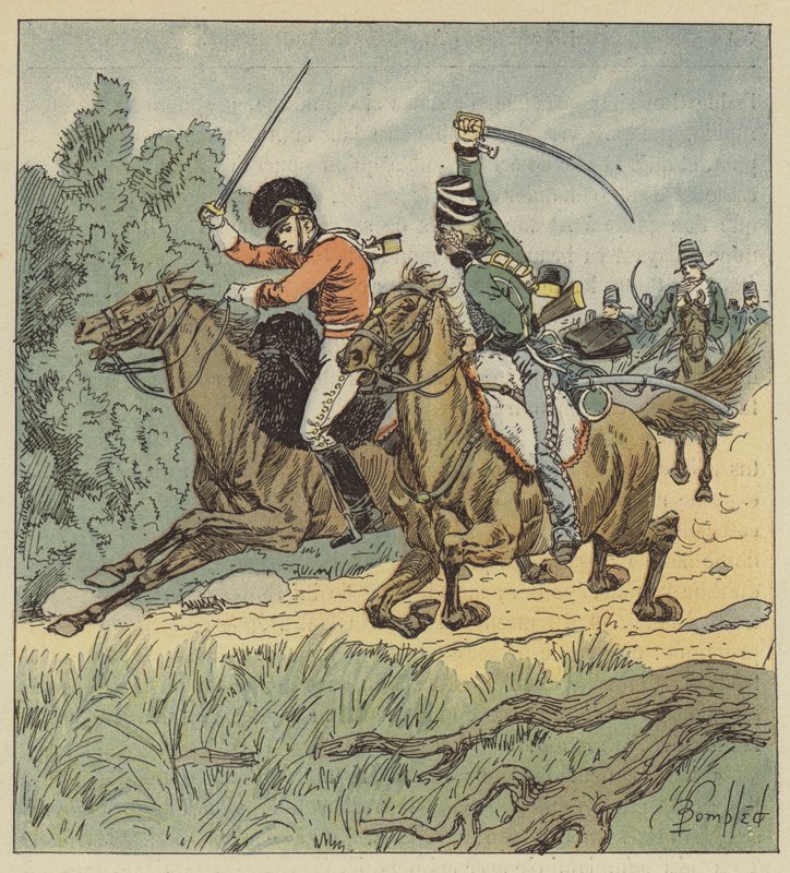 Han hade kämpat mycket mot vårt i Flandern, han bar märkena av after Louis Charles Bombled