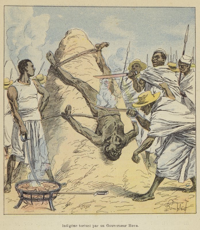 Ursprungstortyr av guvernör Hova av after Louis Charles Bombled