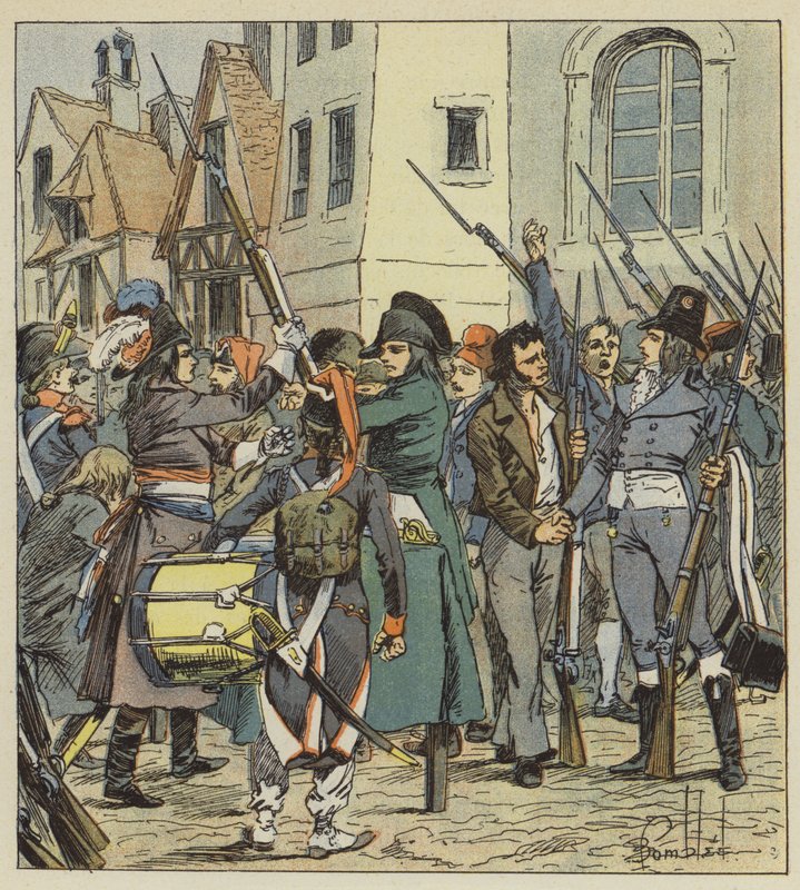 Hela nationen sprang till vapen av after Louis Charles Bombled