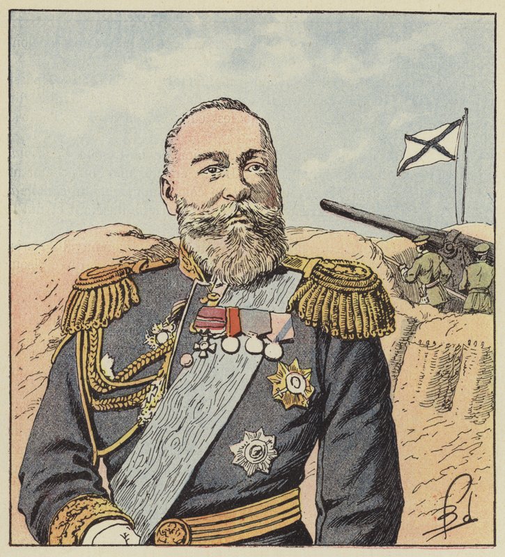 Amiral Alexeief, överbefälhavare vid Port-Arthur av after Louis Charles Bombled