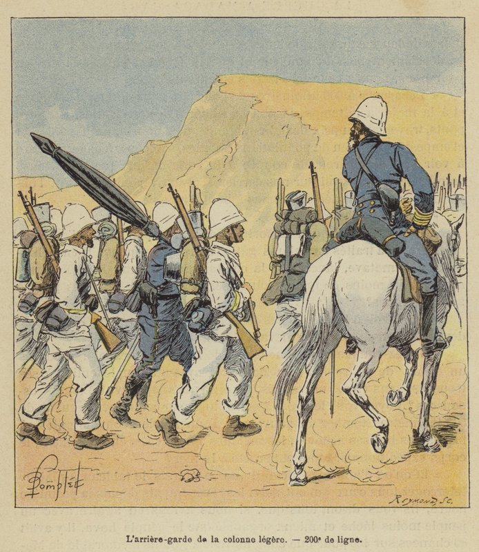 Ljuspelarens bakre skydd, 200:e raden av after Louis Charles Bombled