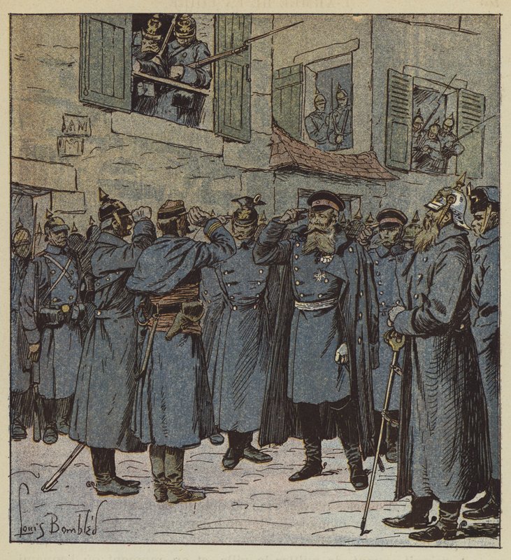 Kapten Pendezec och general Treskow av after Louis Charles Bombled