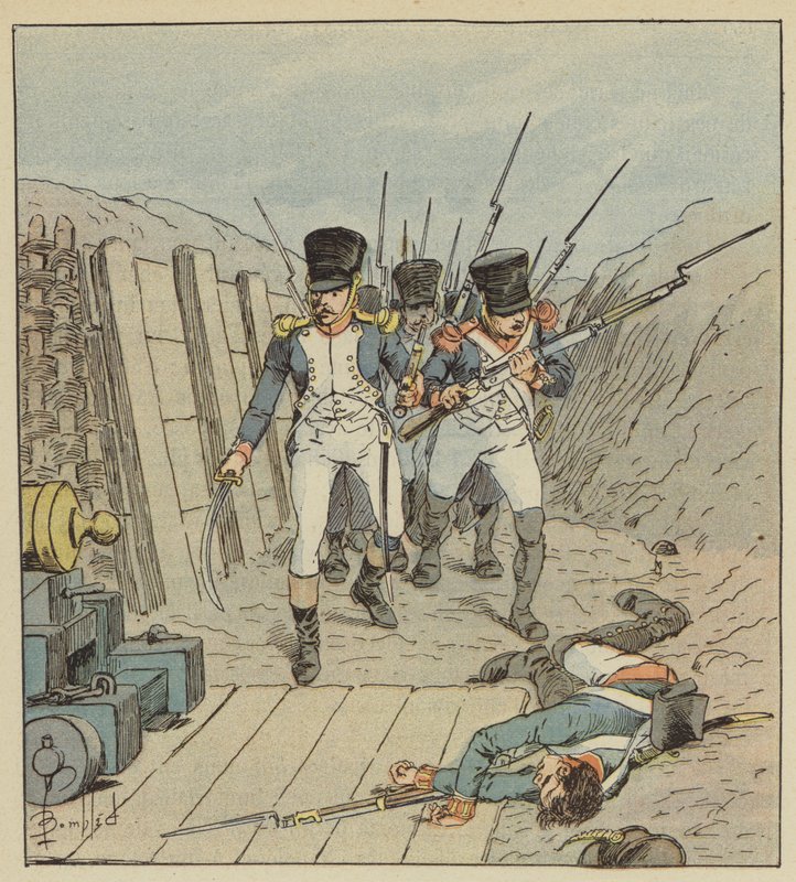 Kapten de Chambure, chefen för detta berömda företag, etc. av after Louis Charles Bombled