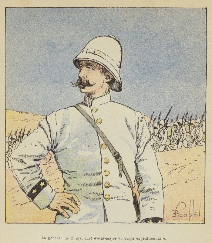 General de Torcy, stabschef för expeditionskåren av after Louis Charles Bombled