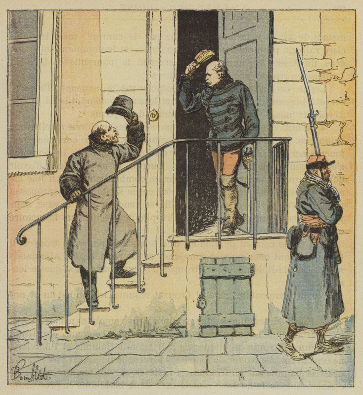 Prinsen de Joinville och General des Pallieres av after Louis Charles Bombled