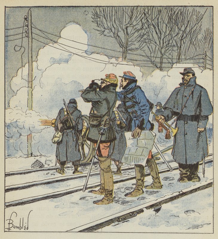 General Triparts maskingevär av after Louis Charles Bombled