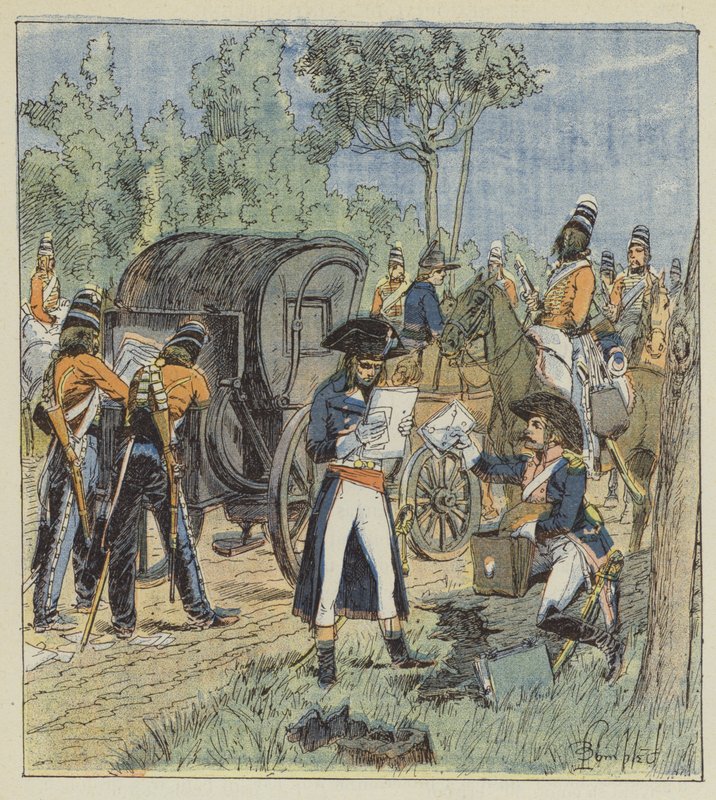 Bevis på Pichegrus svek finns i den österrikiske general Kinglins skåpbilar av after Louis Charles Bombled