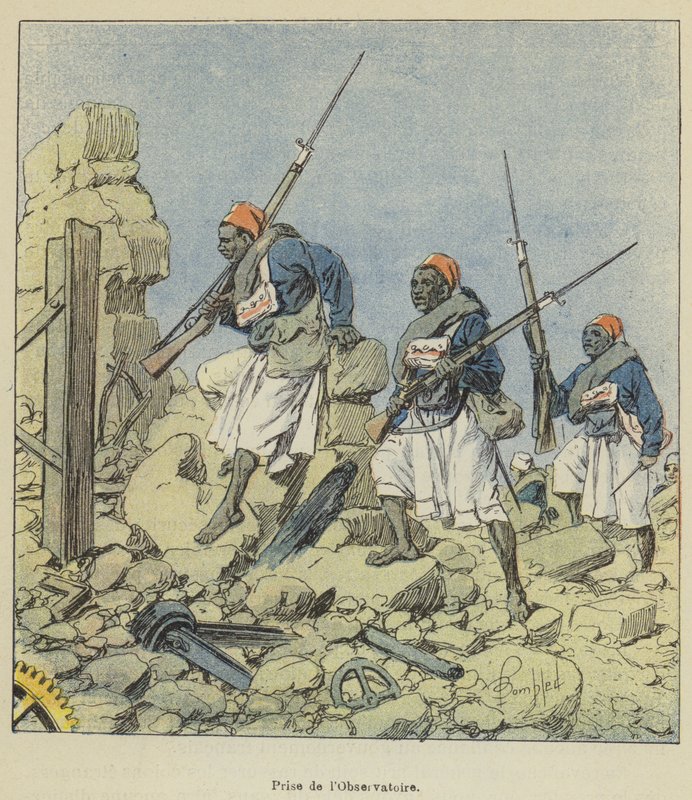Taget från observatoriet av after Louis Charles Bombled