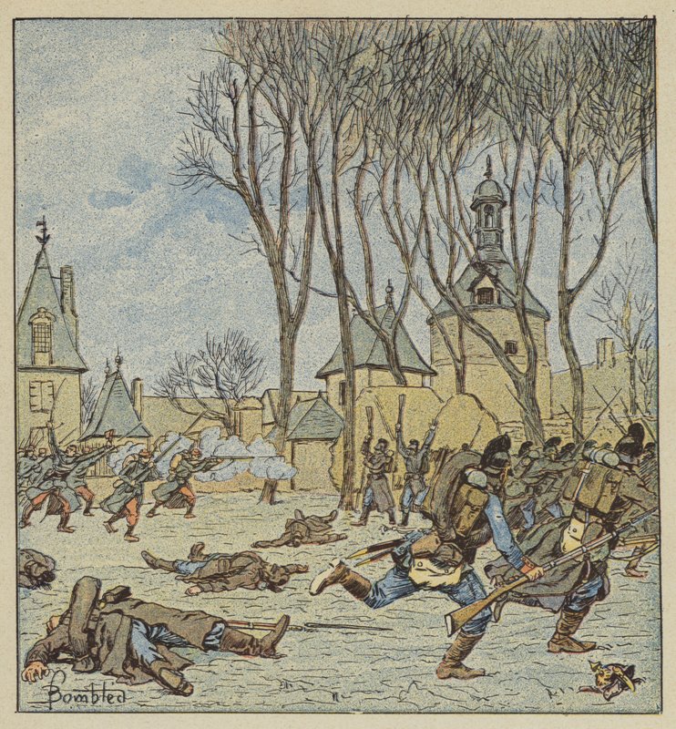 Erövring av slottet Villepion av fransmännen av after Louis Charles Bombled