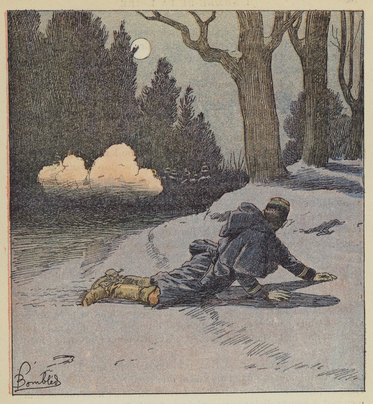 Chambords överraskning, överstelöjtnant Pinelli av after Louis Charles Bombled