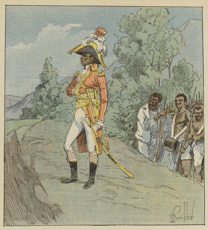 Toussaint var inte en man utan meriter av after Louis Charles Bombled
