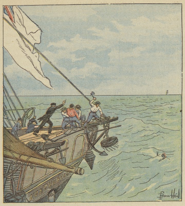 En man av havet av after Louis Charles Bombled