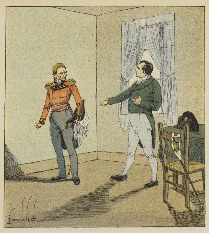 Din nation, din regering, du själv kommer att täckas av smälek över mig. av after Louis Charles Bombled