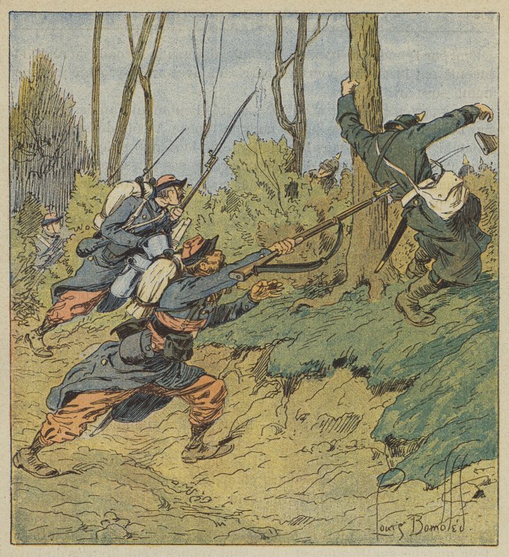 Zephyrs förföljer preussarna av after Louis Charles Bombled
