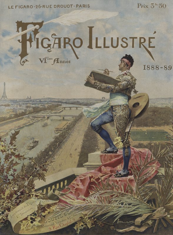 Omslag till Le Figaro Illustre, 1 december 1888 av after Ludovico Marchetti