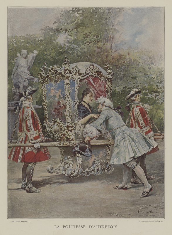 Gårdagens artighet av after Ludovico Marchetti