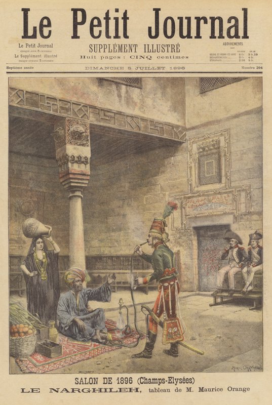 Le Narghileh (vattenpipan) av after Maurice Henri Orange