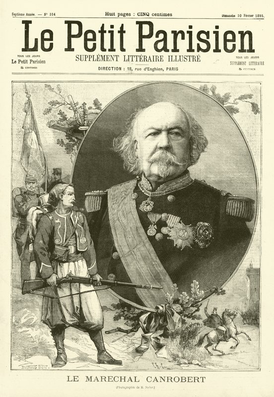 Marskalk Canrobert, fransk soldat av after Nadar