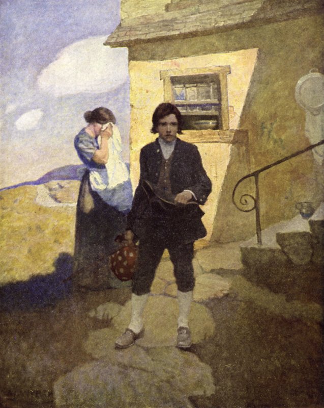 Illustration för Treasure Island av after Newell Convers Wyeth