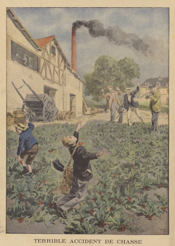 En fruktansvärd jaktolycka av after Oswaldo Tofani