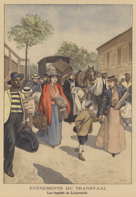 Flyktingar från belägringen av Ladysmith av after Oswaldo Tofani