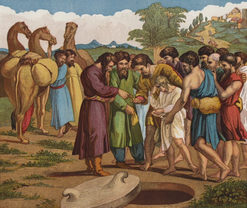 Josef såldes av sina bröder av after Raphael