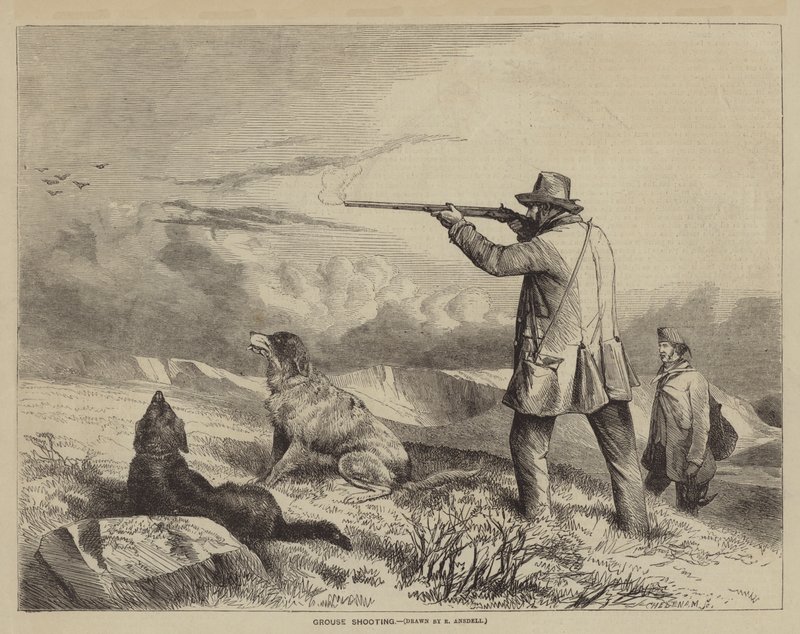 Grouse Shooting av after Richard Ansdell