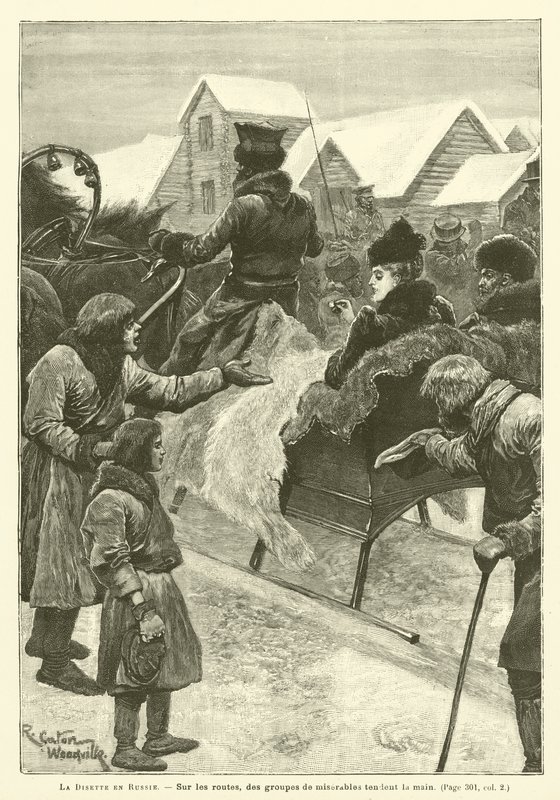 Svält i Ryssland av after Richard Caton II Woodville