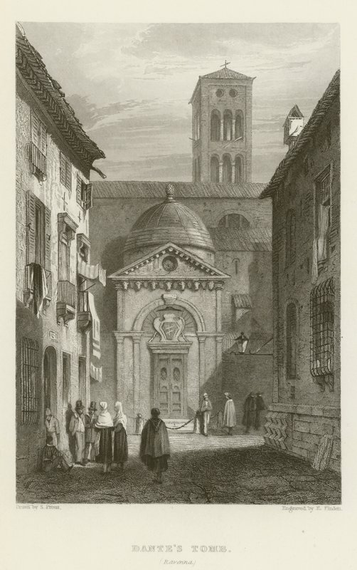 Dantes Tomb, Ravenna av Samuel (after) Prout