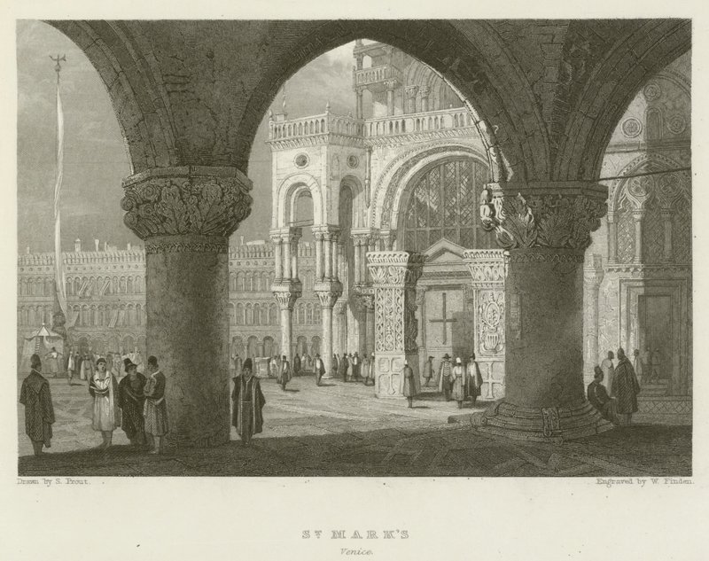 St Marks, Venedig av Samuel (after) Prout