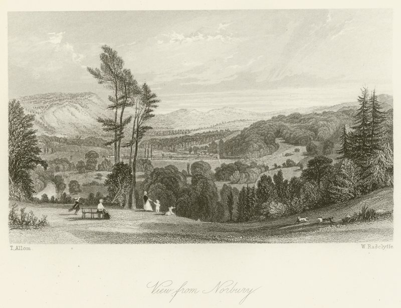 Utsikt från Norbury av after Thomas Allom