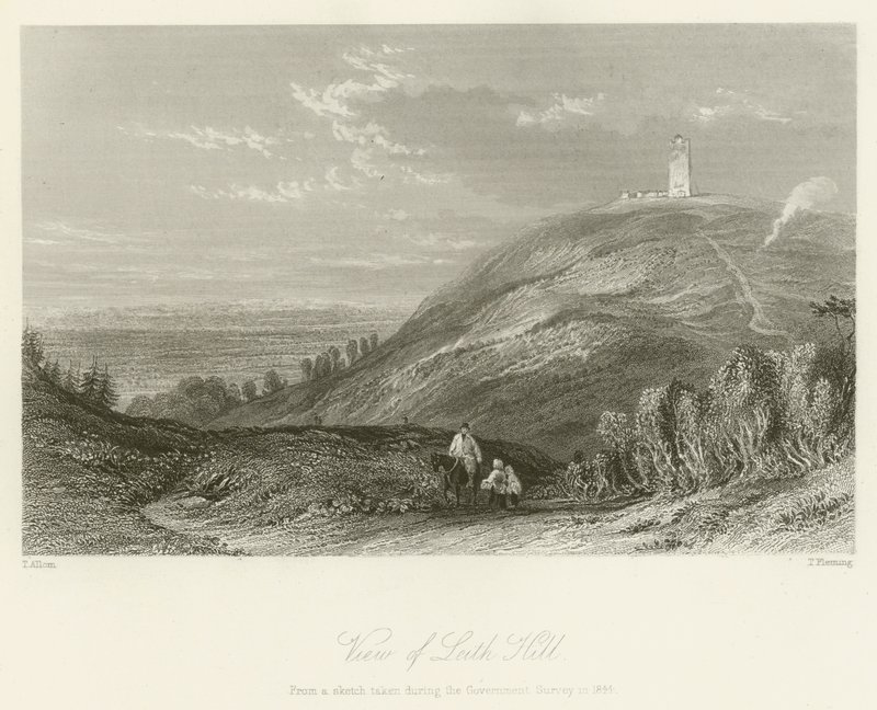 Utsikt över Leith Hill av after Thomas Allom